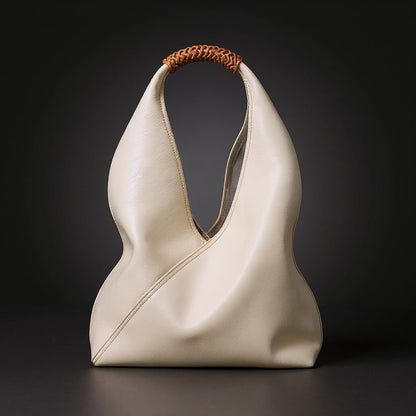 Italian Calf Skin Slouchy Top Handle Hobo Bag - Image 4