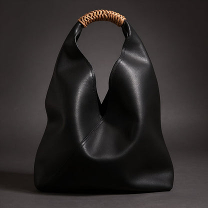 Italian Calf Skin Slouchy Top Handle Hobo Bag - Image 5