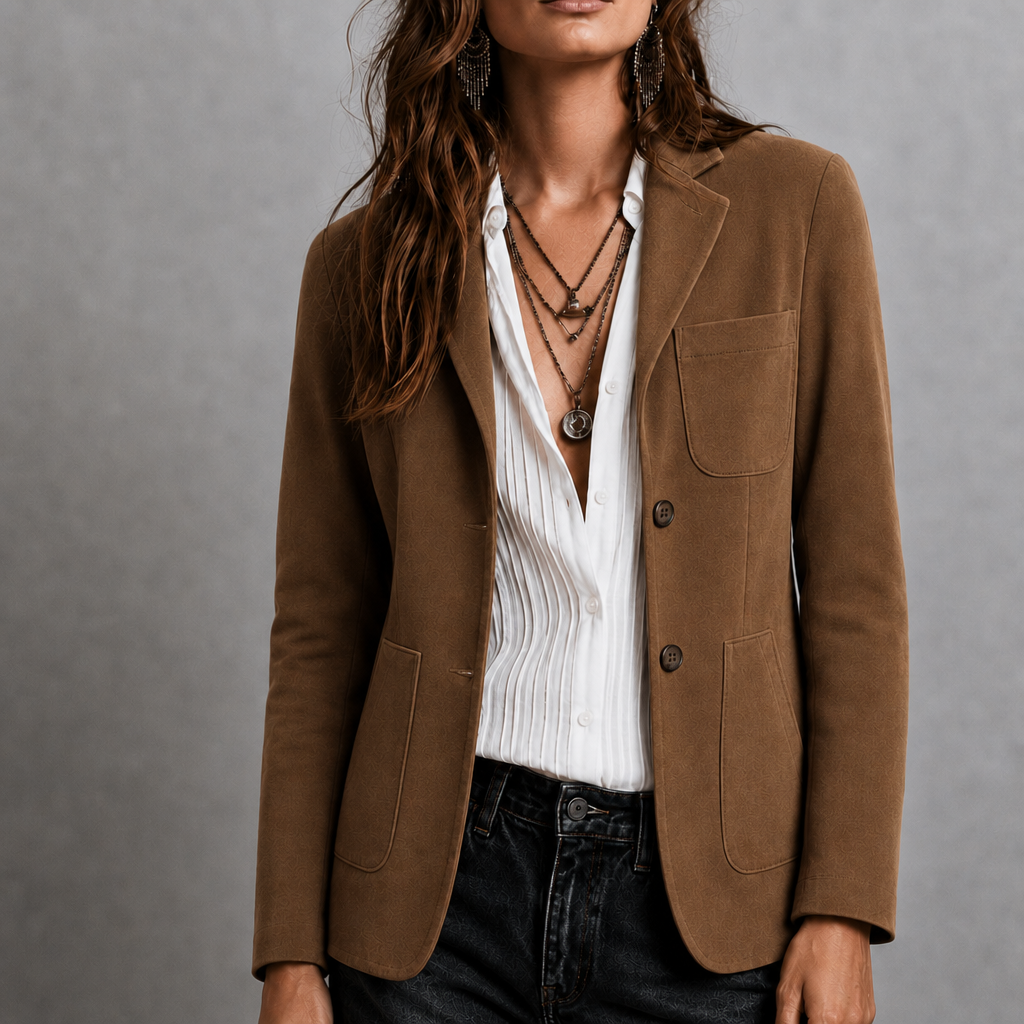 Jacket Women Casual Wear Tailored Notched Lapel - Image 1
