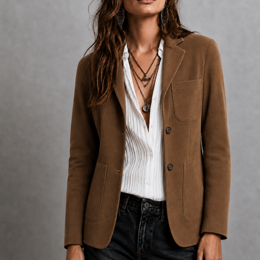 Jacket Women Casual Wear Tailored Notched Lapel - Image 1