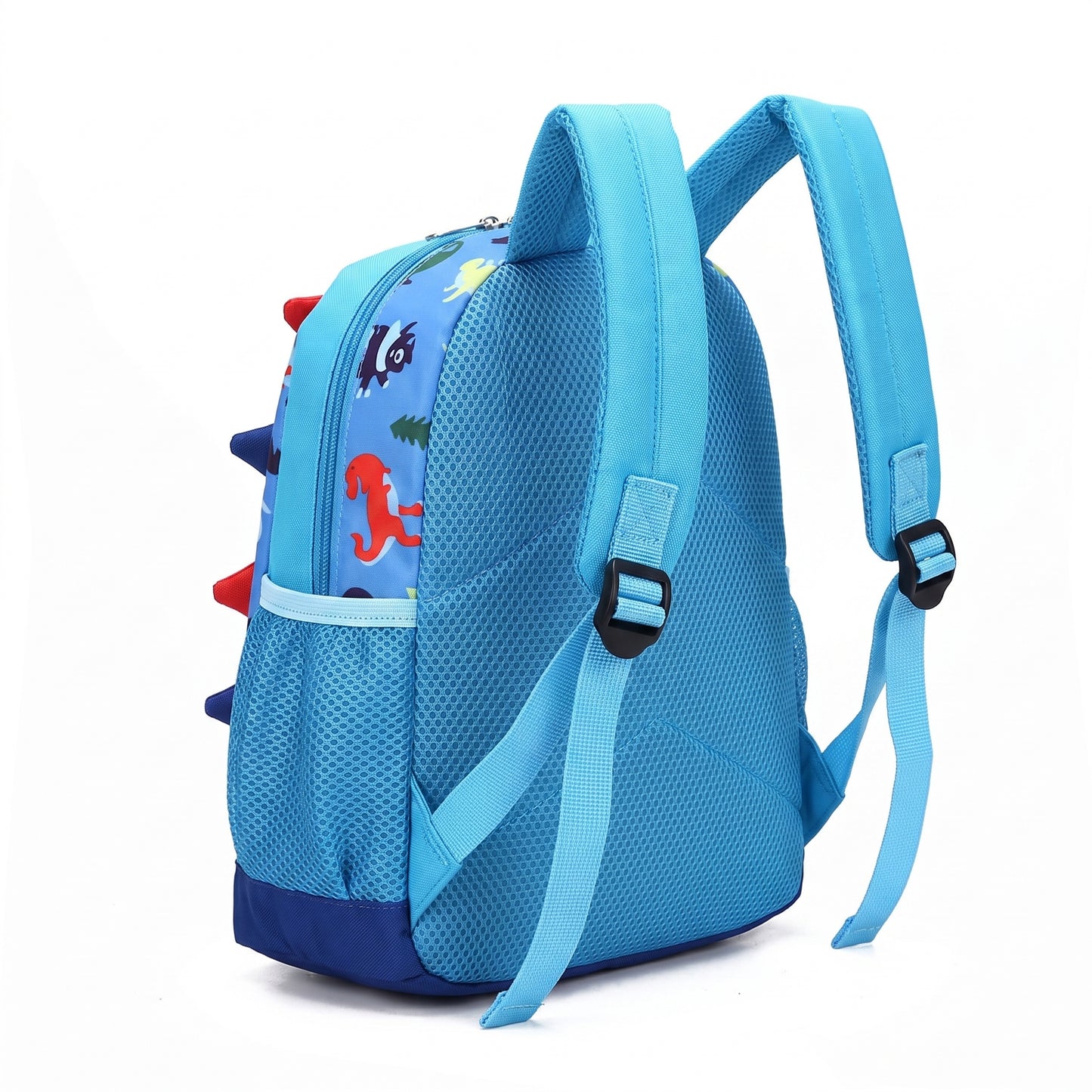 School Bag Kids Backpack Childrens Dinosaur Spikes Pocket - angle