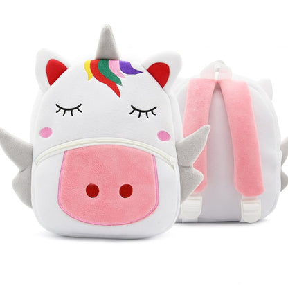 Kids Backpack Cartoon Cute Plush Small Zippered - Image 12