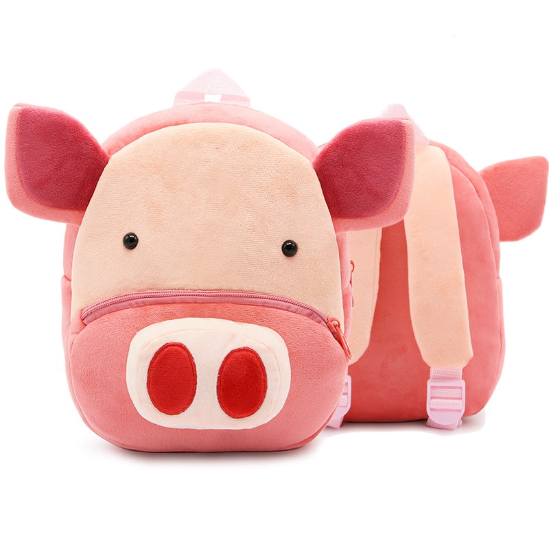 Kids Backpack Cartoon Cute Plush Small Zippered - Image 15