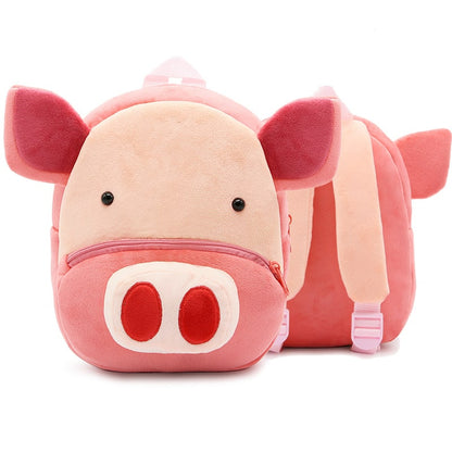 Kids Backpack Cartoon Cute Plush Small Zippered - Image 15