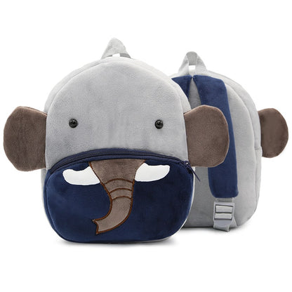 Kids Backpack Cartoon Cute Plush Small Zippered - Image 16