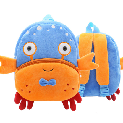 Kids Backpack Cartoon Cute Plush Small Zippered - Image 2