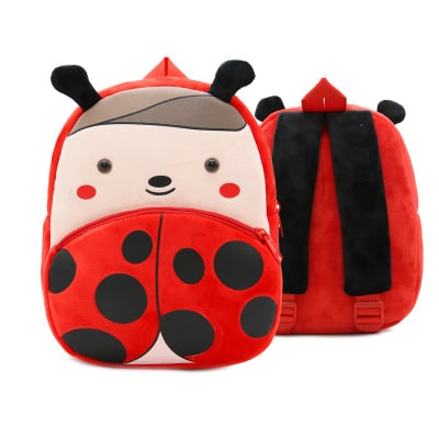 Kids Backpack Cartoon Cute Plush Small Zippered - Image 3