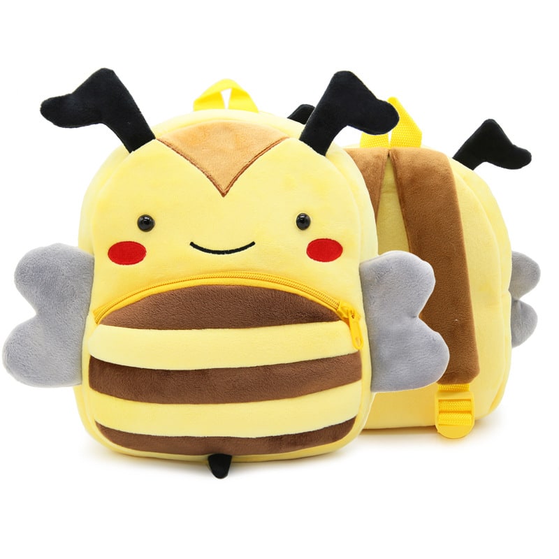 Kids Backpack Cartoon Cute Plush Small Zippered - Image 5