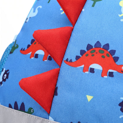School Bag Kids Backpack Childrens Dinosaur Spikes Pocket - detail