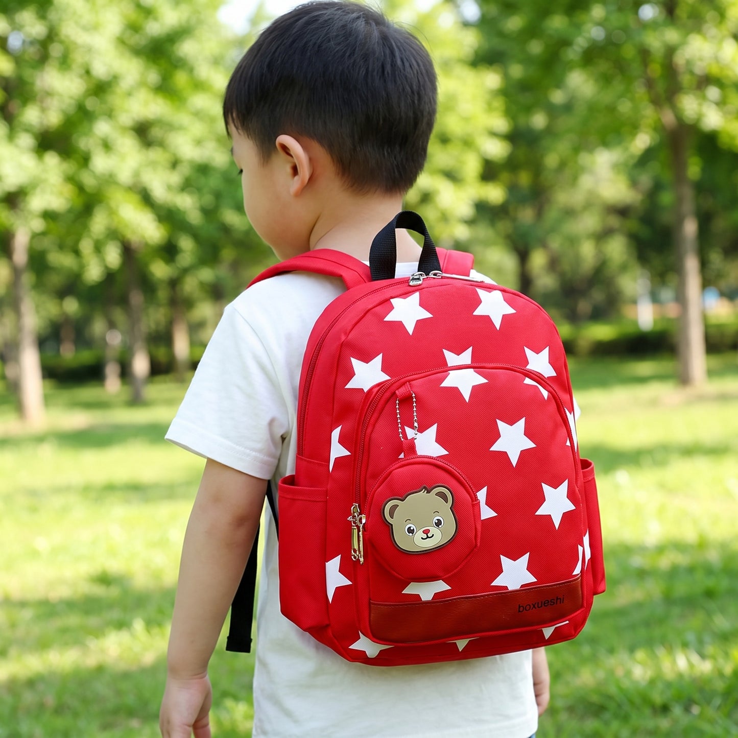 School Bag Kids Backpack Childrens Preschool Star Bear Pouch - hero