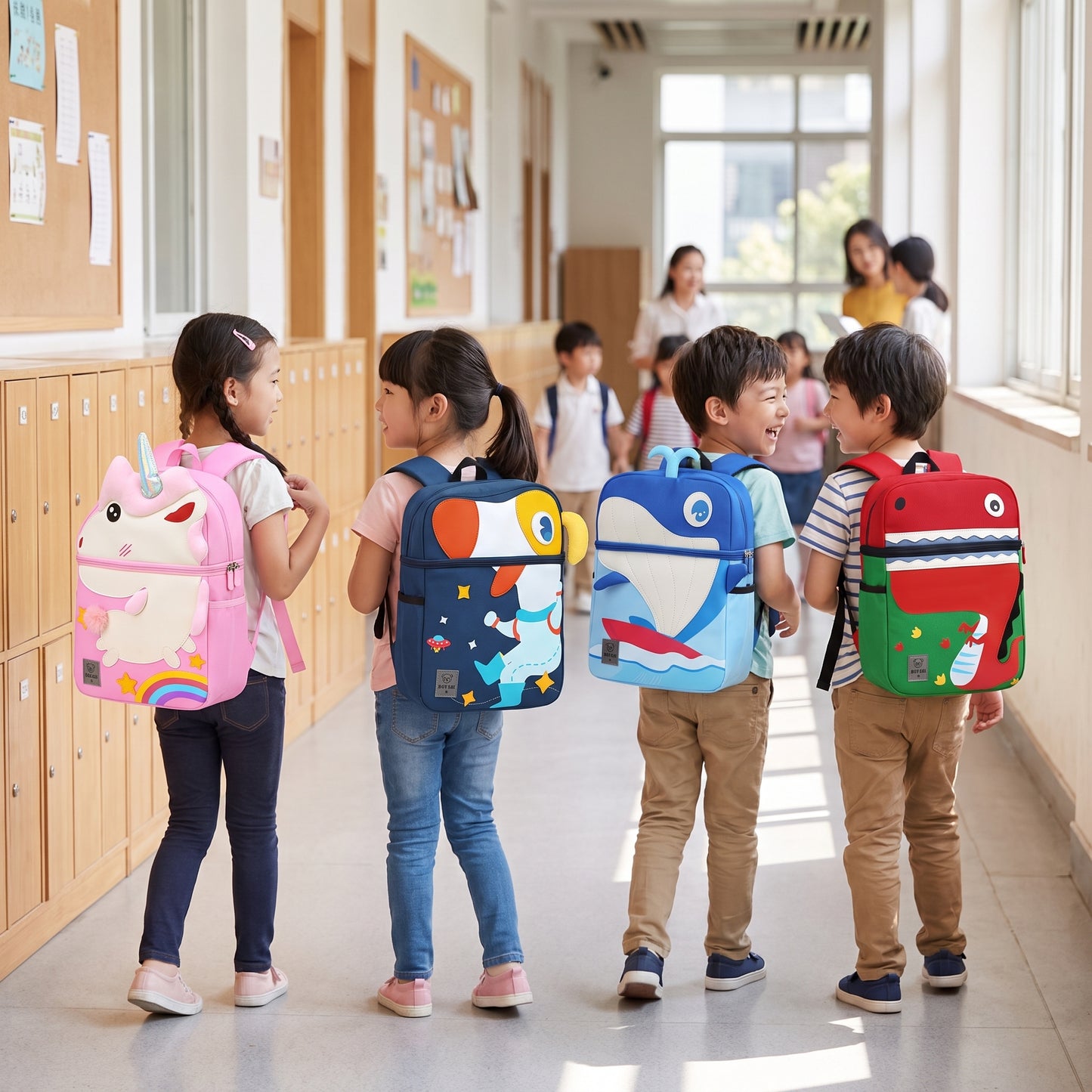 School Bag Kids Backpack Childrens 3D Character - hero