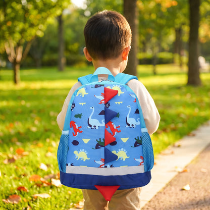 School Bag Kids Backpack Childrens Dinosaur Spikes Pocket - hero