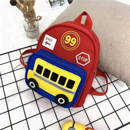 Kids Backpack Mini Toddler Bus Design Preschool - Image 5