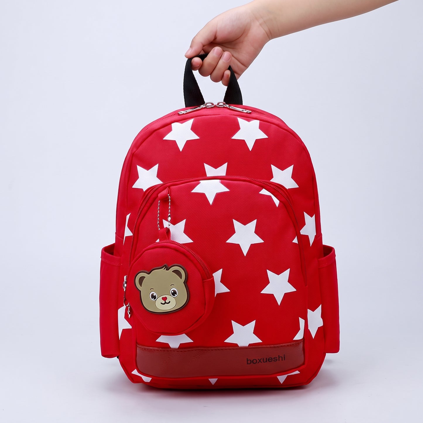 School Bag Kids Backpack Childrens Preschool Star Bear Pouch - scale
