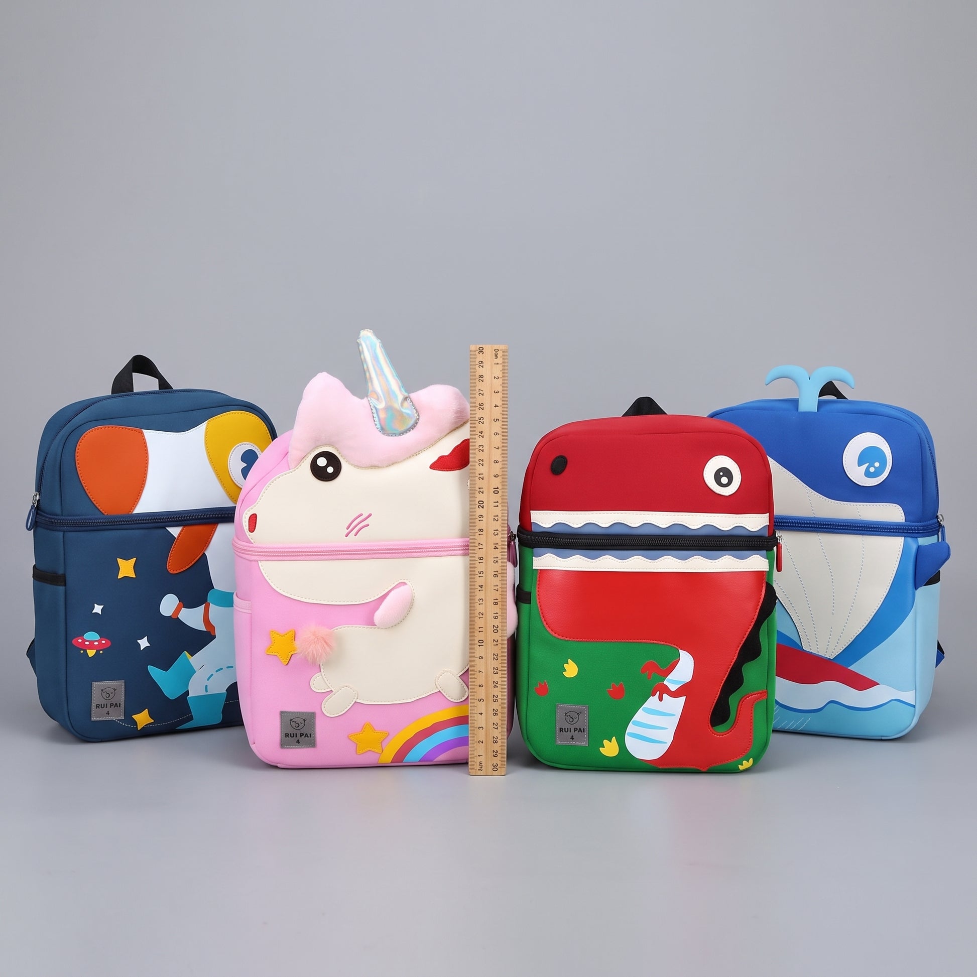 School Bag Kids Backpack Childrens 3D Character - scale