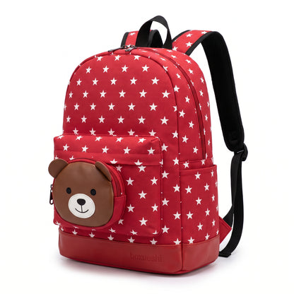 School Bag Kids Backpack Childrens Preschool Star Bear Pouch - studio