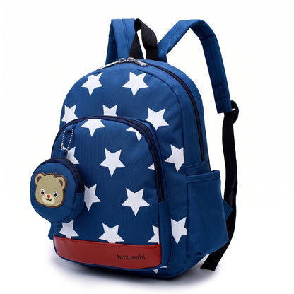 School Bag Kids Backpack Childrens Preschool Star Bear Pouch - studio