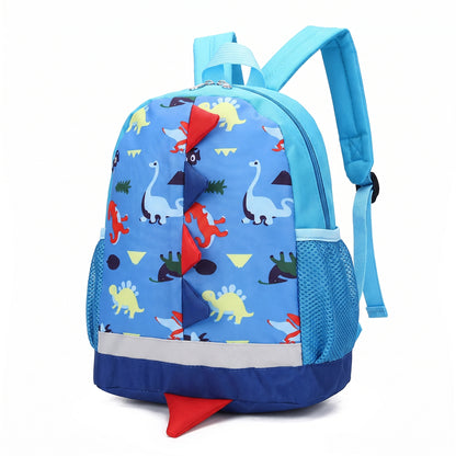 School Bag Kids Backpack Childrens Dinosaur Spikes Pocket - studio