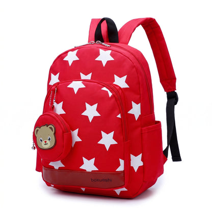 School Bag Kids Backpack Childrens Preschool Star Bear Pouch - studio