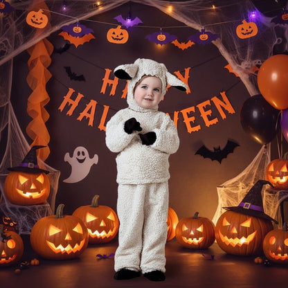 Kids' Halloween Costume Dinosaur Pirate Vampire Animal Plush Fleece Hood Mittens And Shoe Covers - Image 1