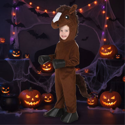 Kids' Halloween Costume Dinosaur Pirate Vampire Animal Plush Fleece Hood Mittens And Shoe Covers - Image 2