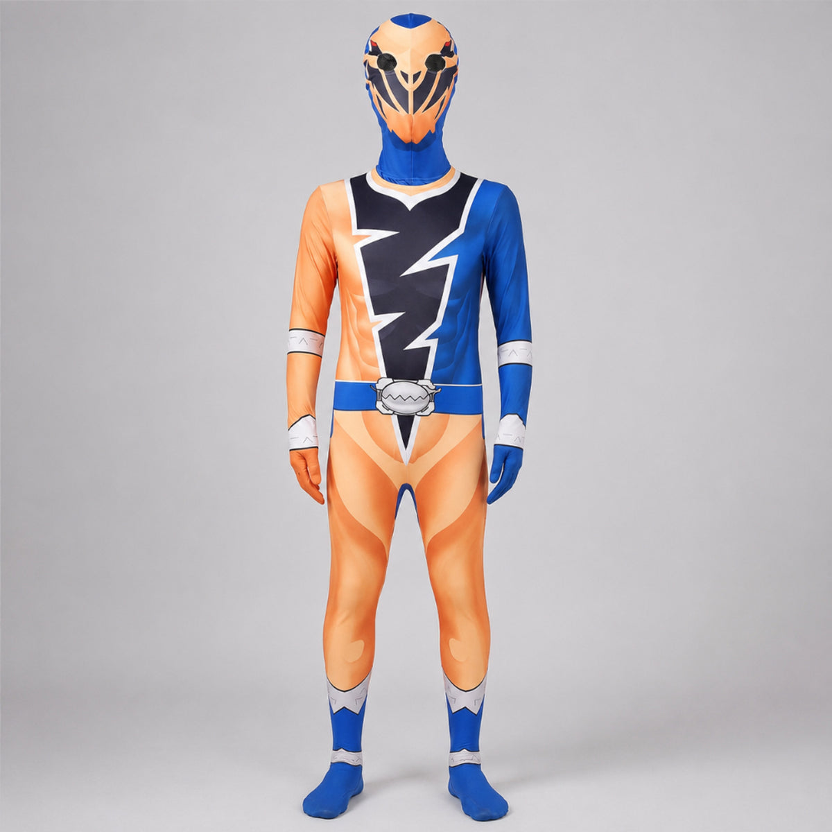 Kids' Halloween Costume Jumpsuit Superhero With Lightning Bolt Chest Panel Full-Body - Image 7