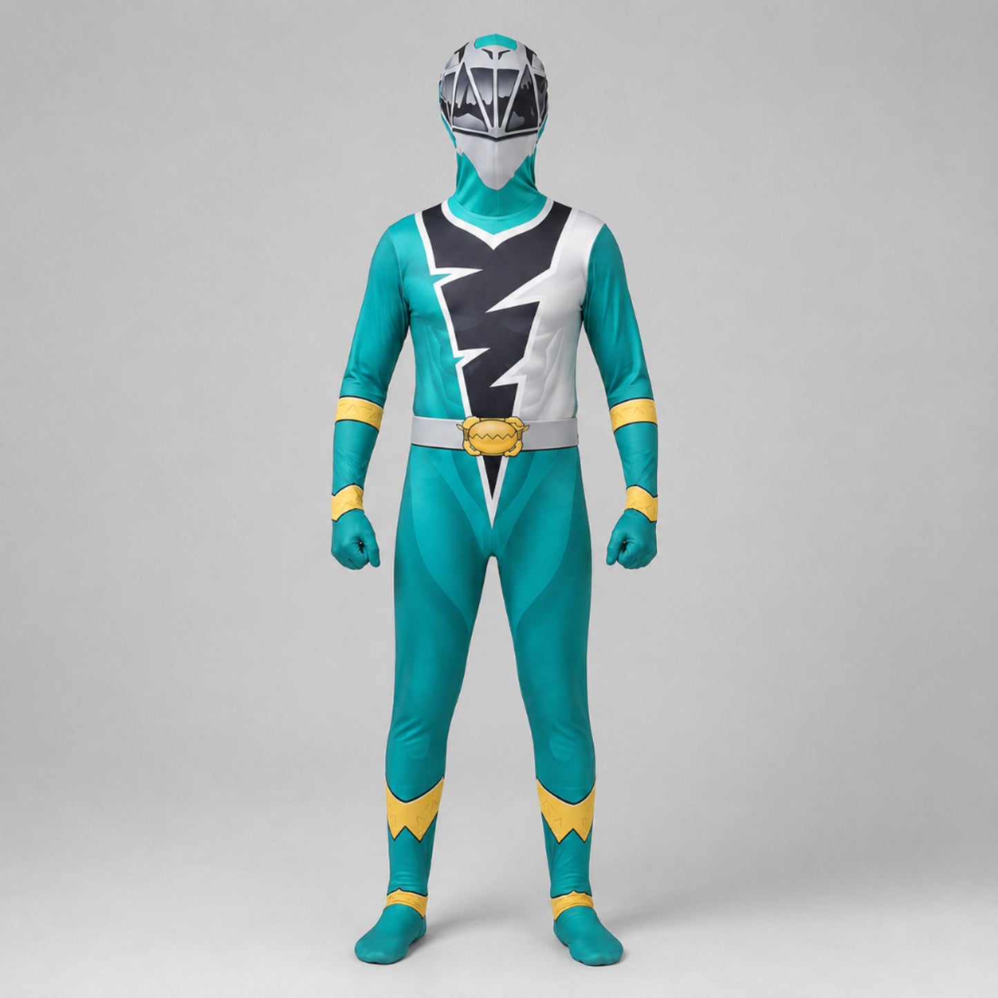 Kids' Halloween Costume Jumpsuit Superhero With Lightning Bolt Chest Panel Full-Body - Image 4