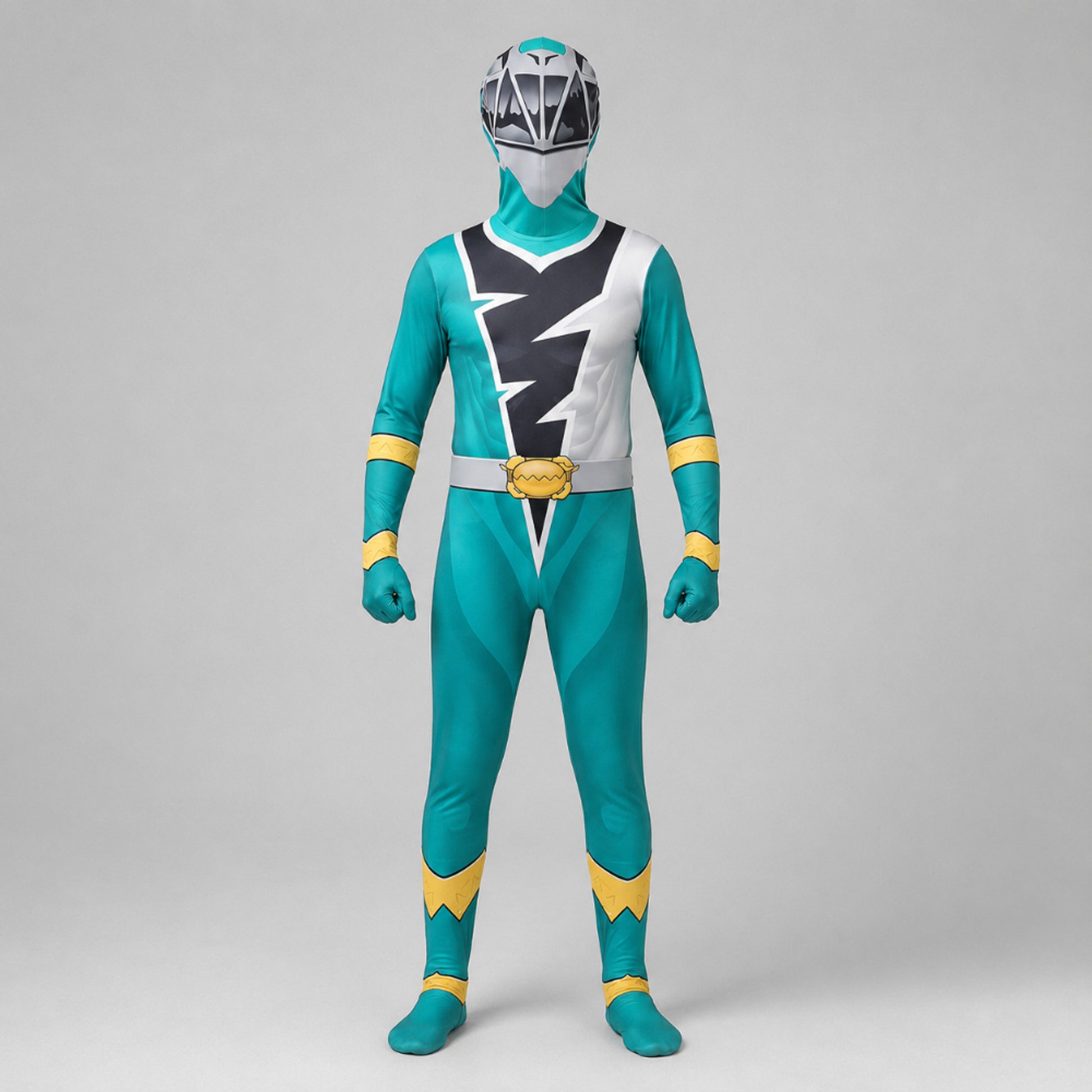 Kids' Halloween Costume Jumpsuit Superhero With Lightning Bolt Chest Panel Full-Body - Image 4