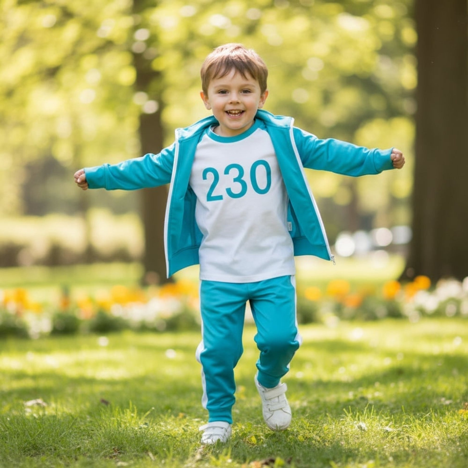 Kids Halloween Costume Tracksuit Three-Piece Set For Instant Retro Look - Image 1