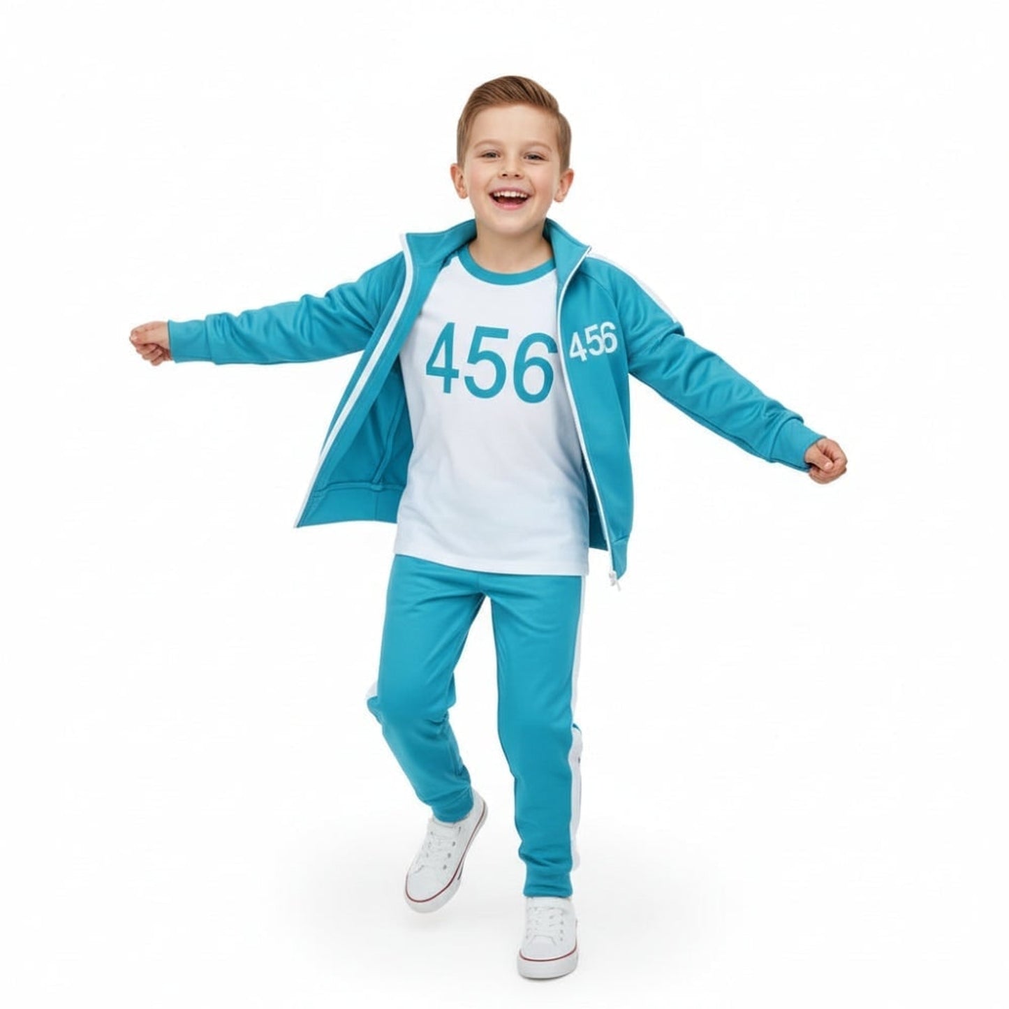 Kids Halloween Costume Tracksuit Three-Piece Set For Instant Retro Look - Image 13