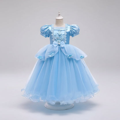 Kids' Halloween Princess Costume Dress With Tiara Wand And Accessories Set - Image 6