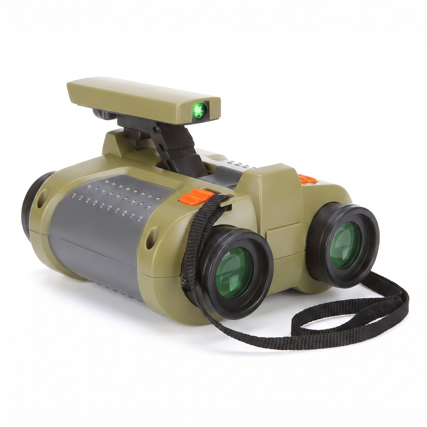 Night Vision Binoculars Childrens Outdoor Toy Compact Green Light - angle