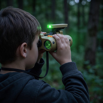 Night Vision Binoculars Childrens Outdoor Toy Compact Green Light - hero