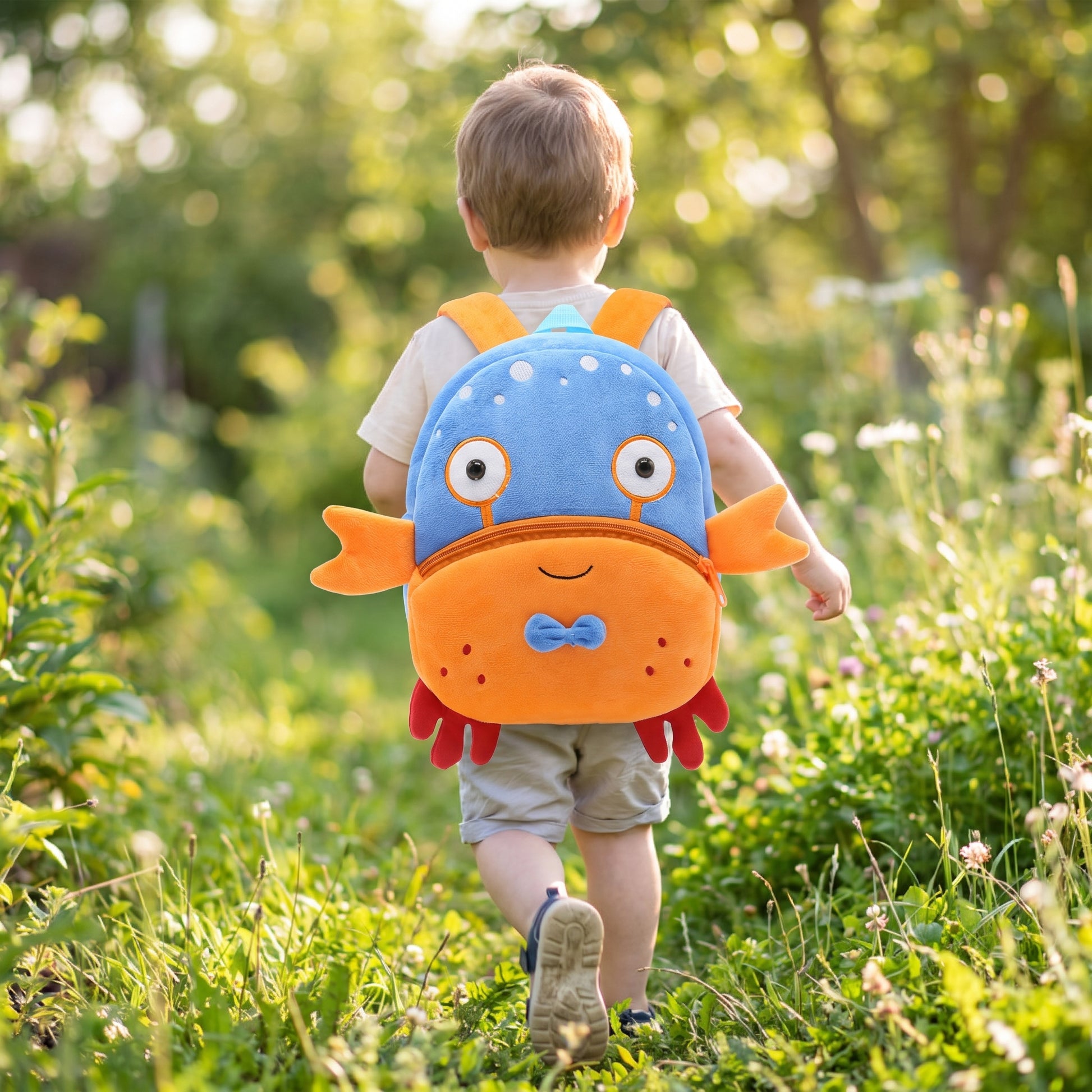 Kids Backpack Cartoon Cute Plush Small Zippered - hero