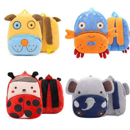 Kids Backpack Cartoon Cute Plush Small Zippered - studio
