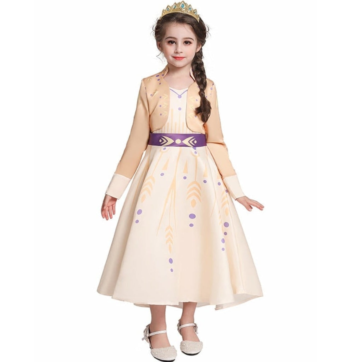 Kids' Princess Costume For Halloween Up With Tiara And Scepter Games All Included - Image 5