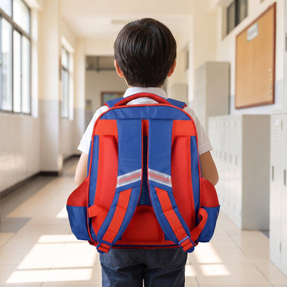 School Bag Childrens Rolling Backpack Cartoon Set - in-use