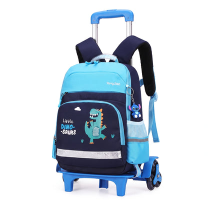 School Bag Childrens Rolling Backpack Wheeled Detachable - studio