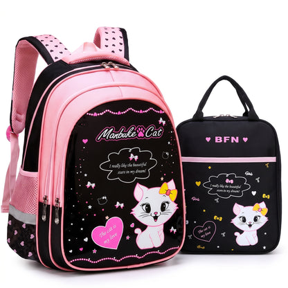 Kids Backpack Childrens School Bag kpop girls Cat Set - Image 9