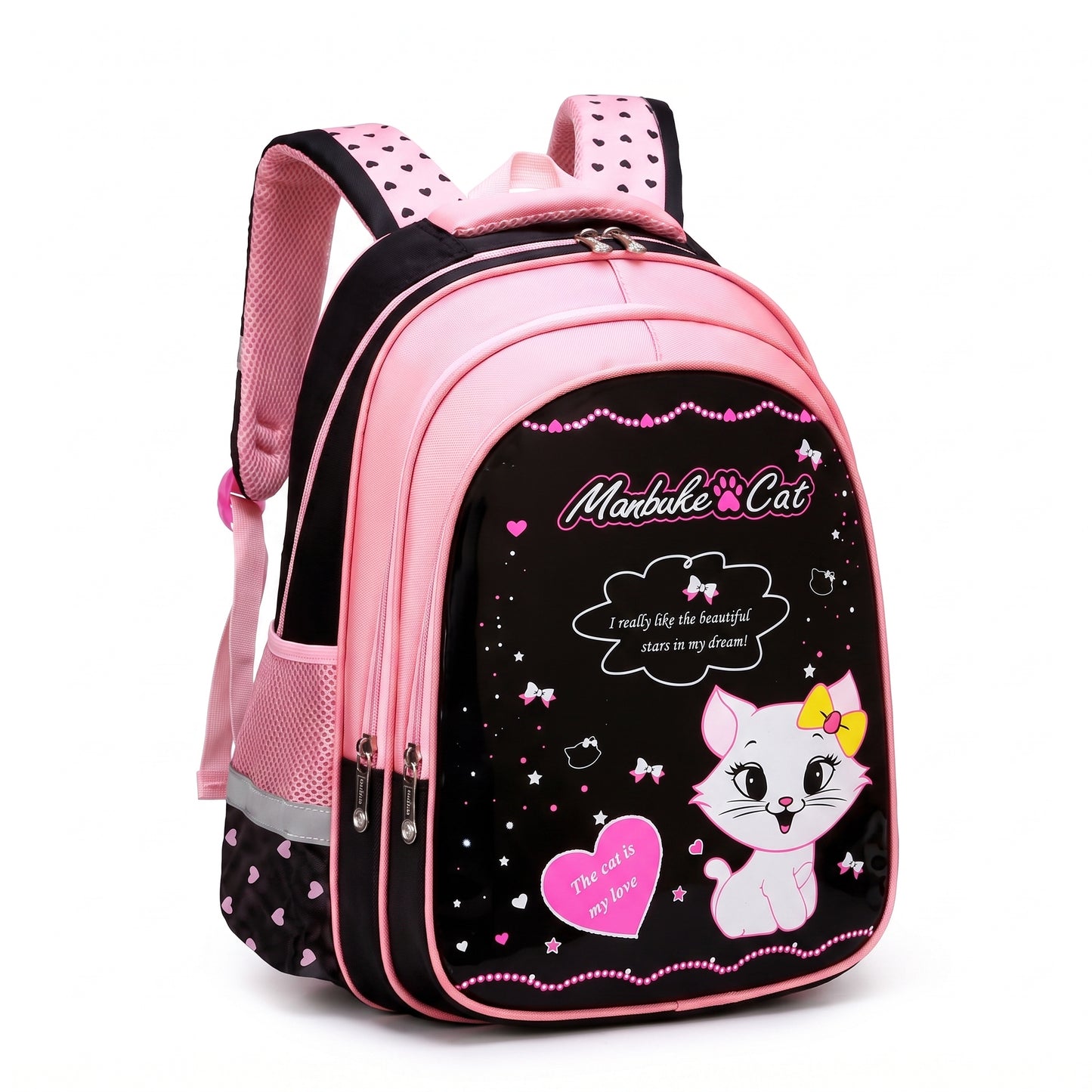 Kids Backpack Childrens School Bag kpop girls Cat Set - Image 12