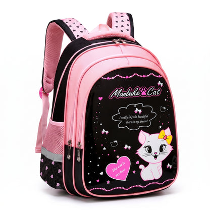 School Bag Cat Print Backpack Lunch Pencil Cases kpop girls - Image 10