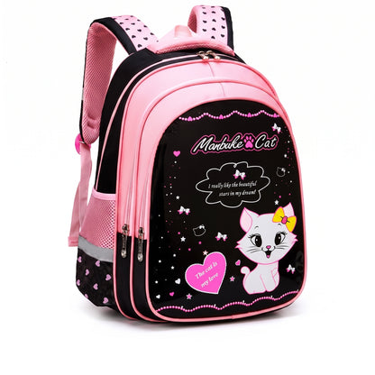 School Bag Cat Print Backpack Lunch Pencil Cases kpop girls - Image 16