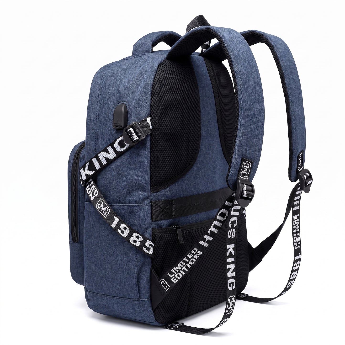 Backpack Laptop Bag USB Charging Work Commuter - angle