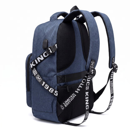 Backpack Laptop Bag USB Charging Work Commuter - angle