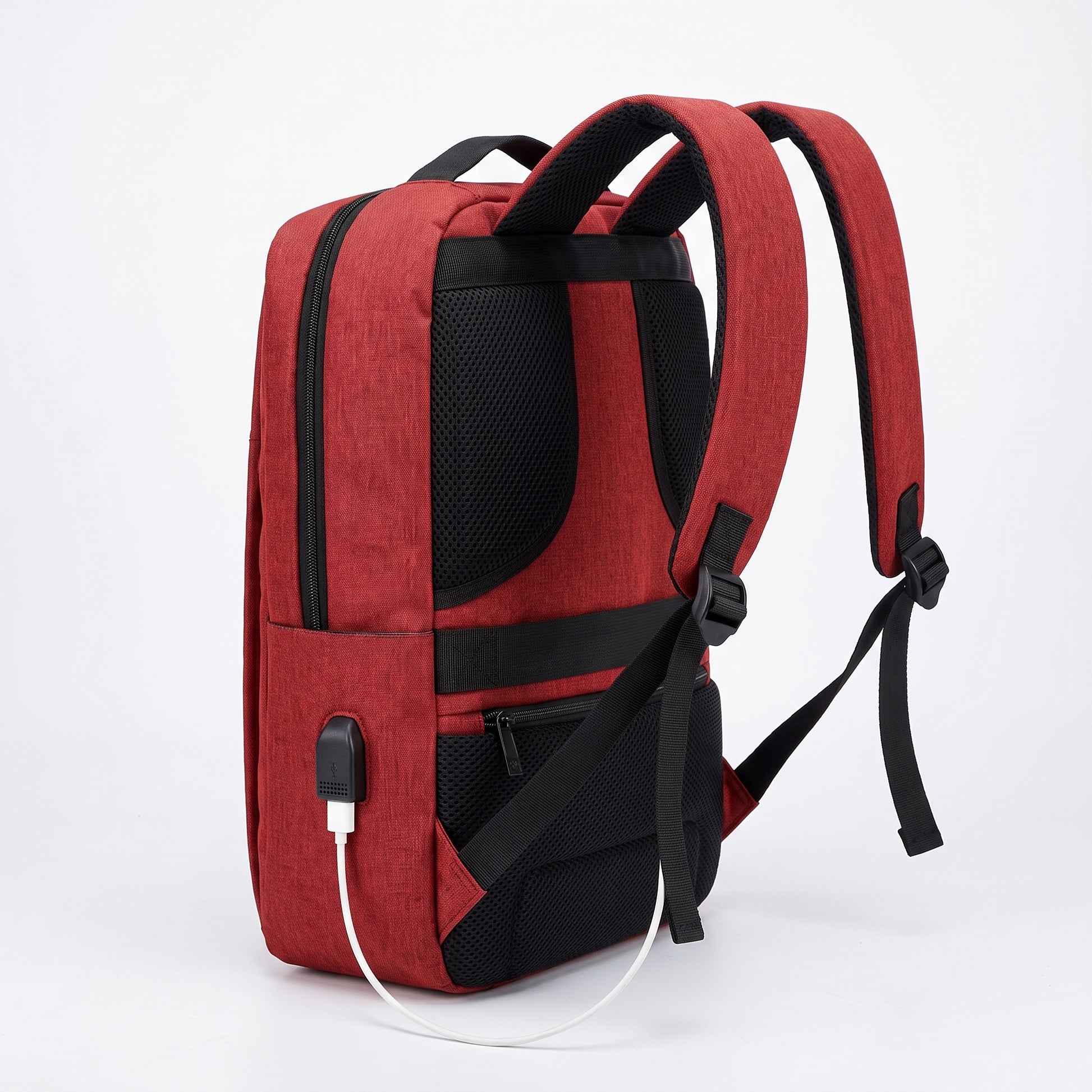 Backpack Laptop Bag USB Charging Work Commuter - angle