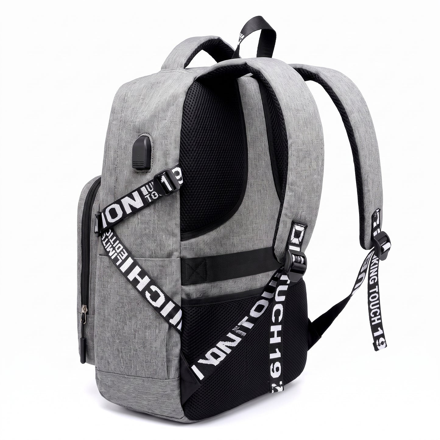 Backpack Laptop Bag USB Charging Work Commuter - angle