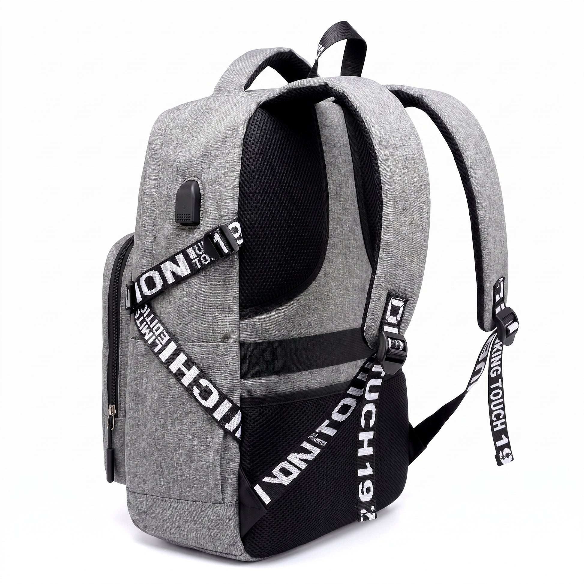 Backpack Laptop Bag USB Charging Work Commuter - angle