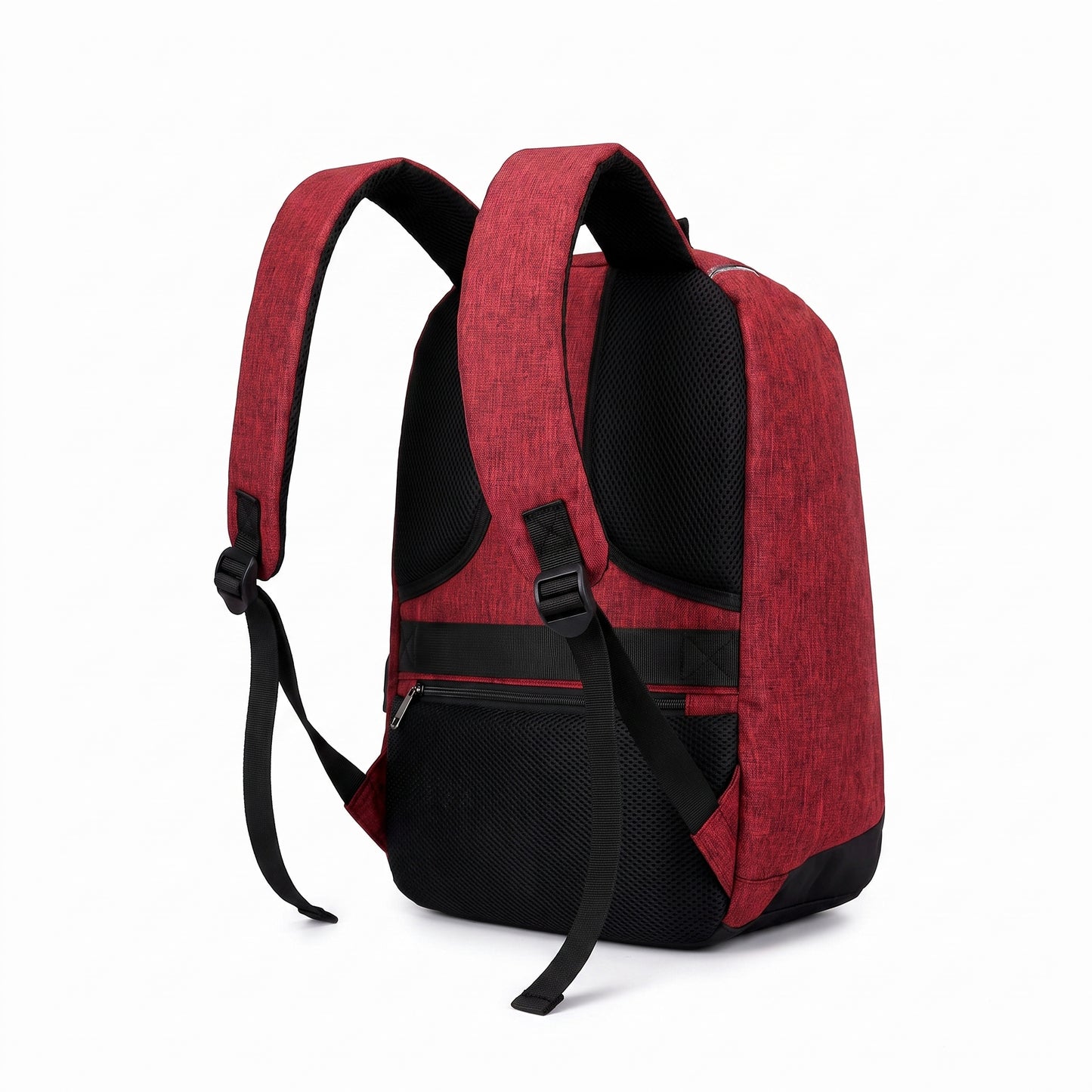 Backpack Laptop Bag Commuter Anti-Theft USB Charging Water Resistant - angle