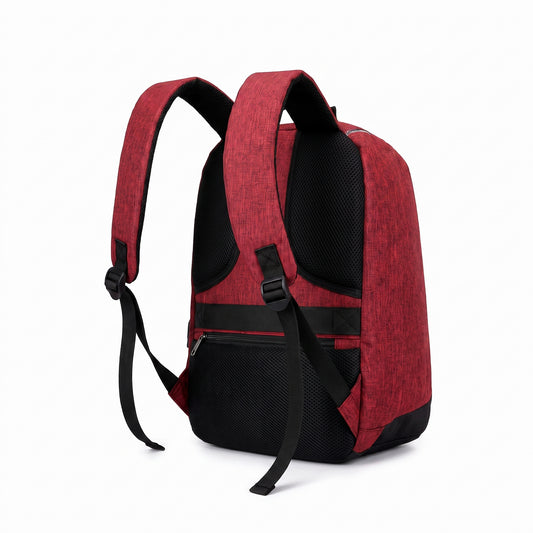 Backpack Laptop Bag Commuter Anti-Theft USB Charging Water Resistant - angle