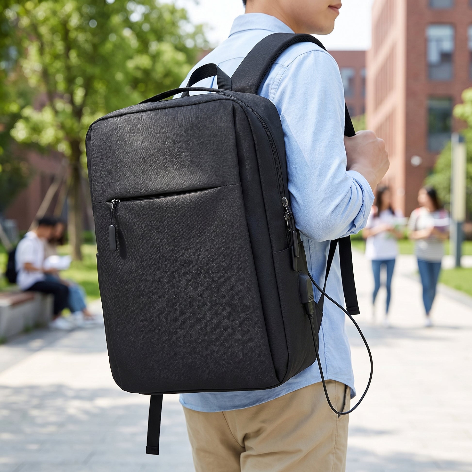 Backpack Laptop Bag USB Charging Work Commuter - hero